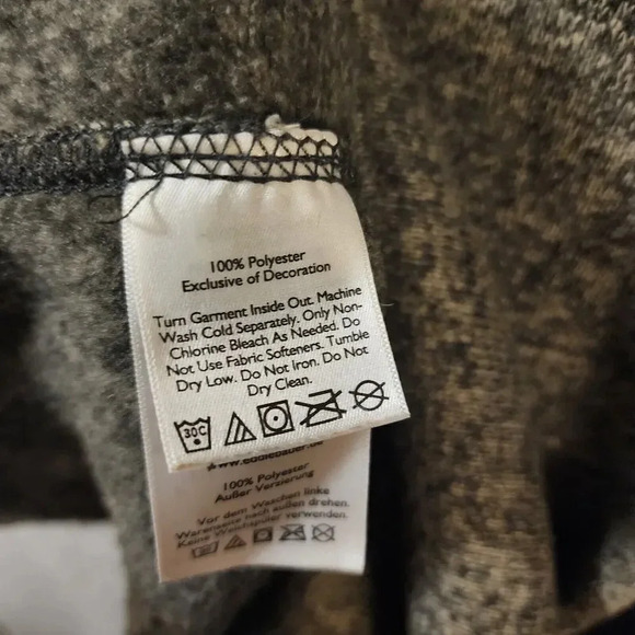 Eddie Bauer Sweater Men Size Large Gray Polyester Fleece Lined 1/4 Zip Mock Neck - Picture 4 of 7